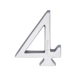 M Marcus Heritage Brass Numeral 4 - Concealed Fix 76mm